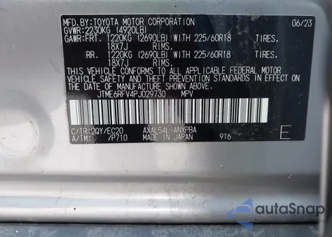 2023 Toyota Rav4 Hybrid Xse from USA, damaged, VIN JTME6RFV4PJ029730